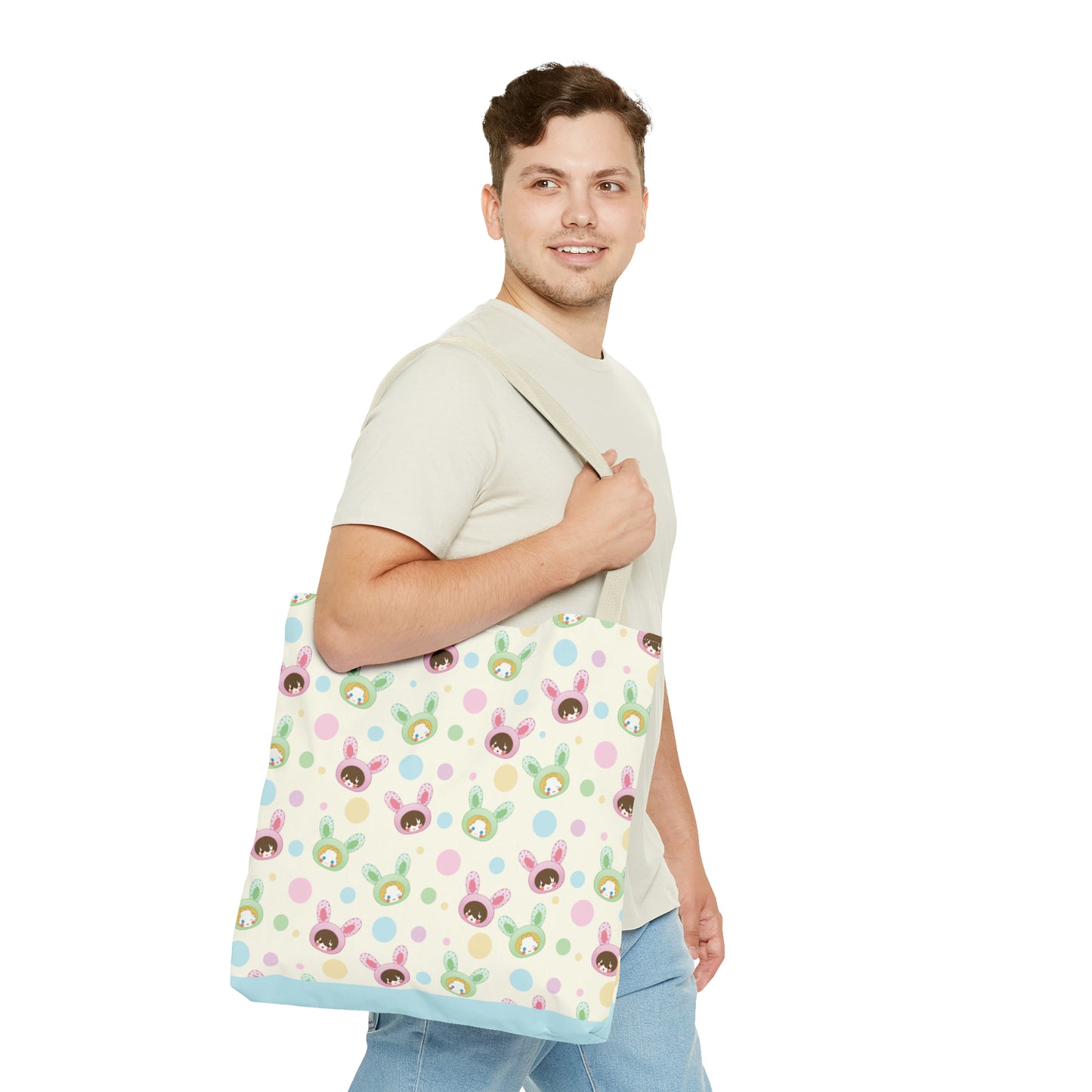 Bun Bun Heads Canvas Bag (Baby Blue)