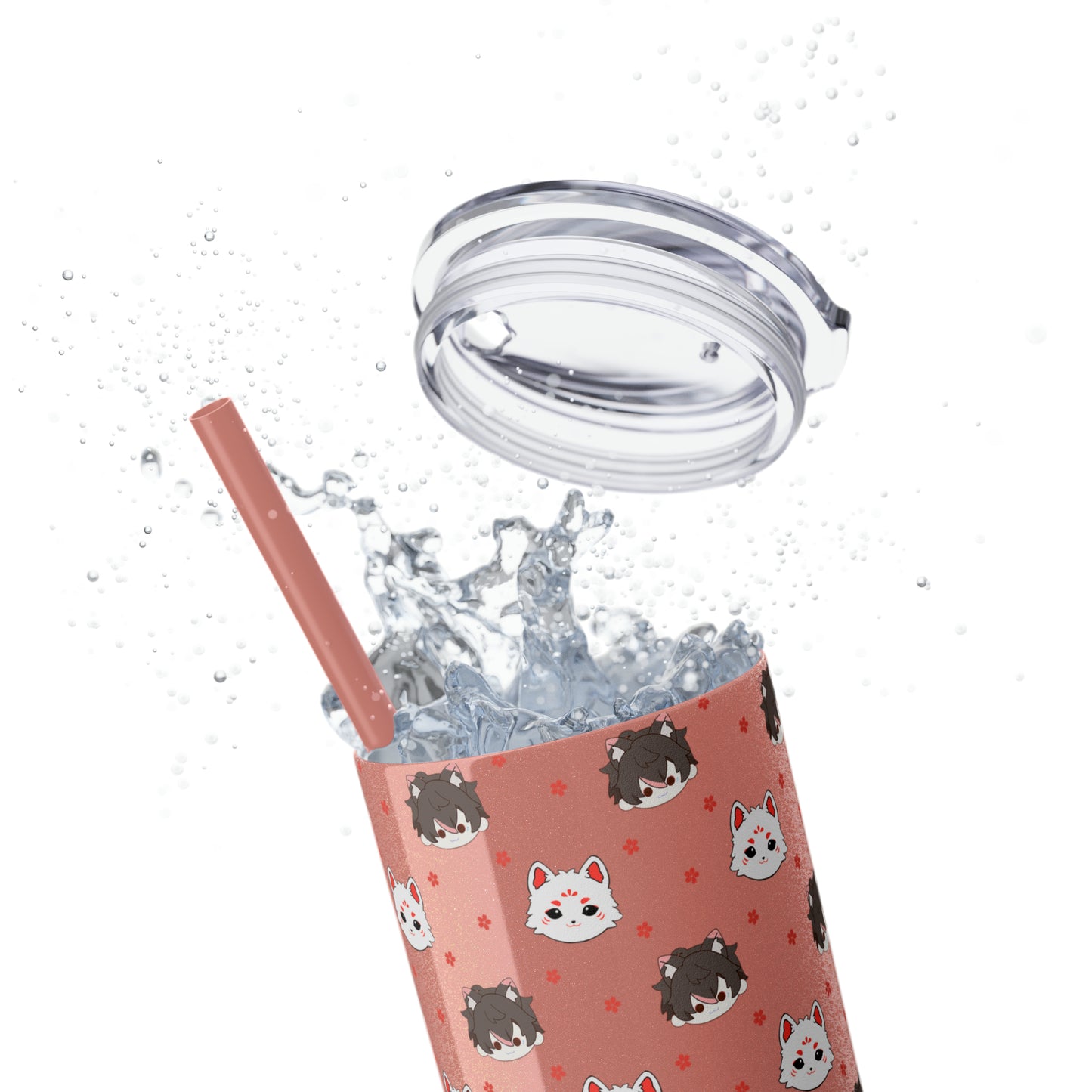 Kitsune Lan Tumbler with Straw