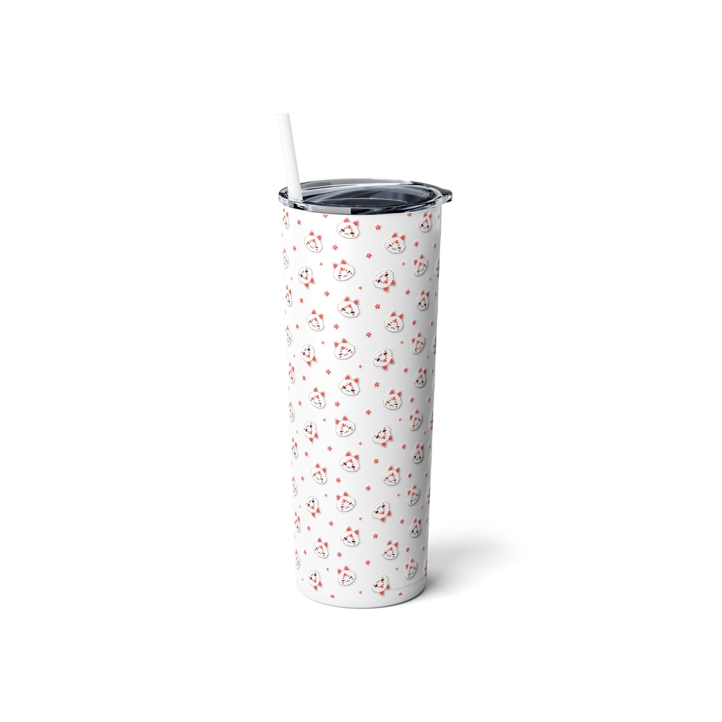 Kitsune Steel Tumbler with Straw, 20oz