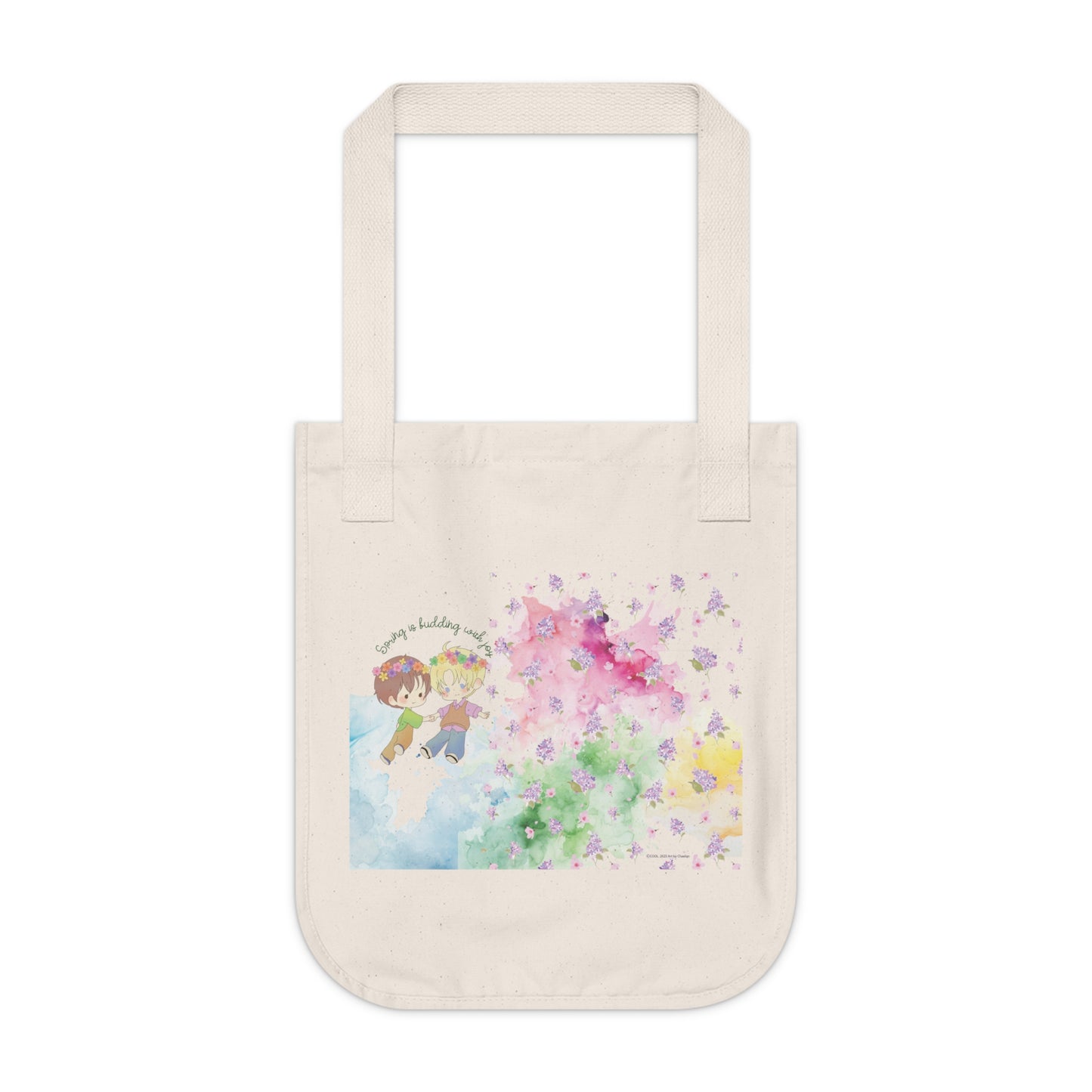 Spring Organic Canvas Tote Bag