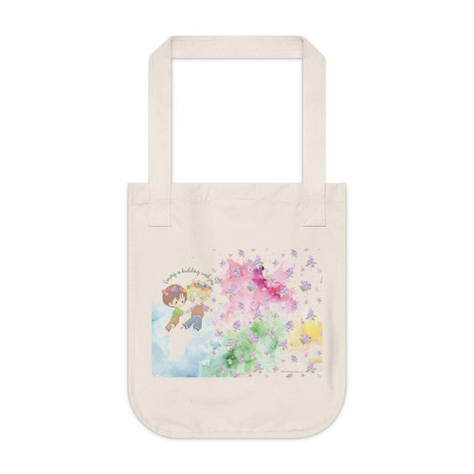 Spring Organic Canvas Tote Bag