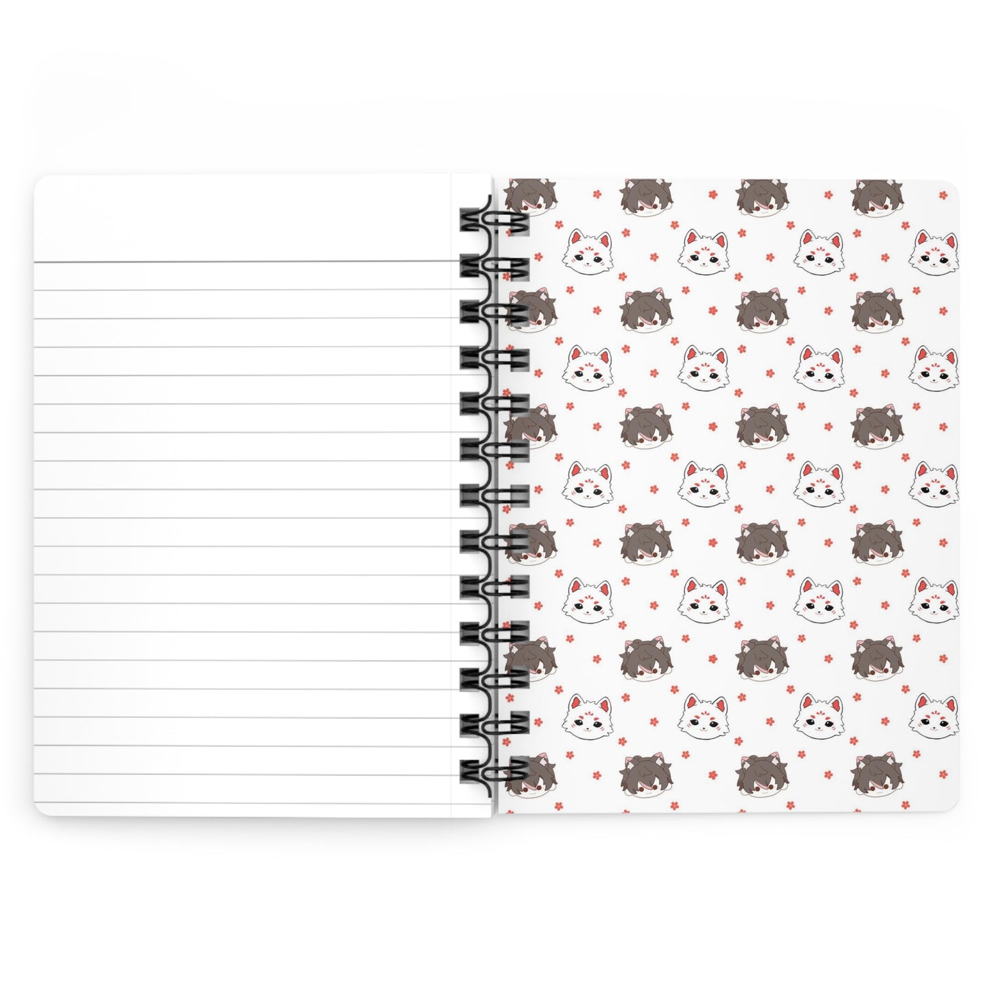 Kitsune Lan and Kitsune Friend Spiral Bound Journal