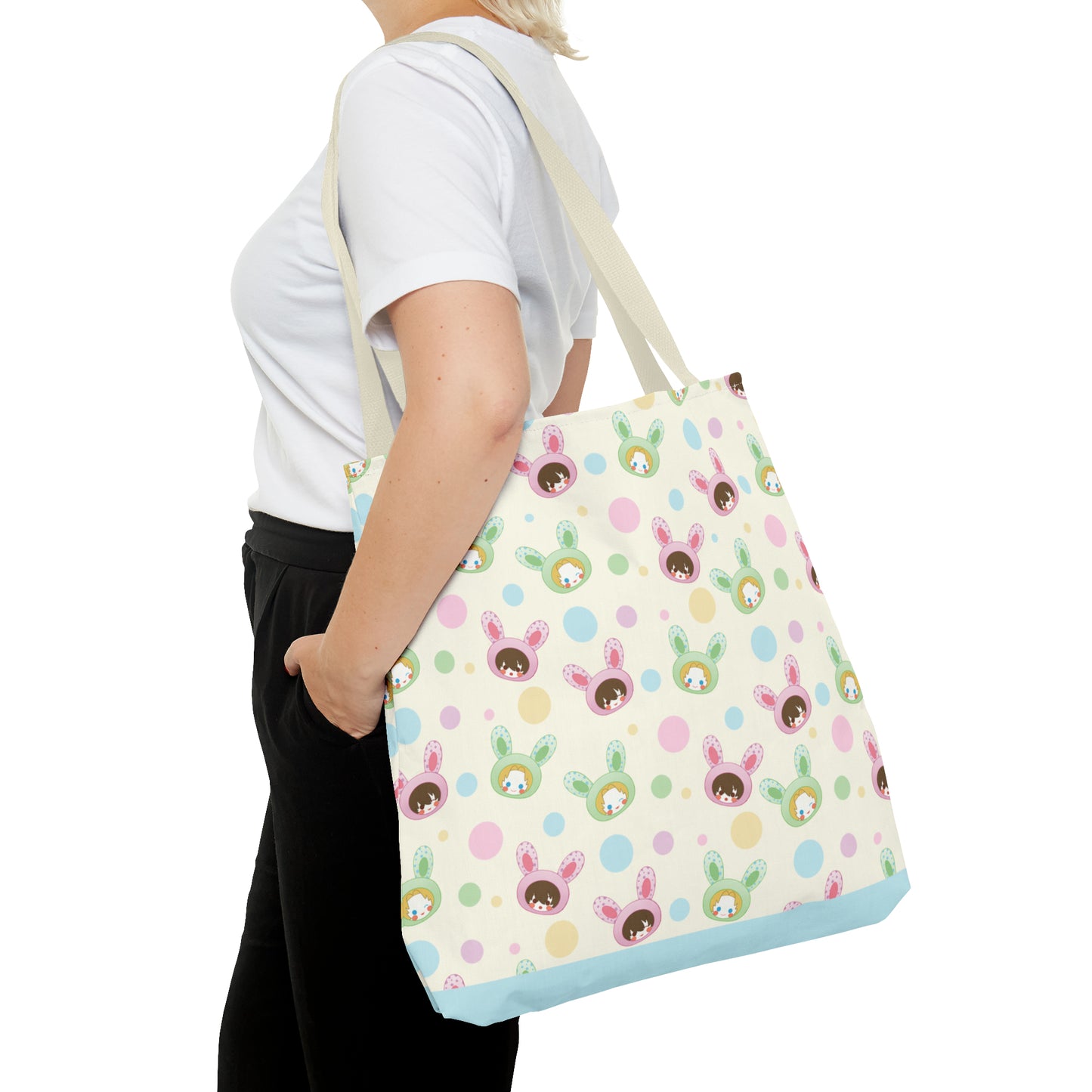 Bun Bun Heads Canvas Bag (Baby Blue)