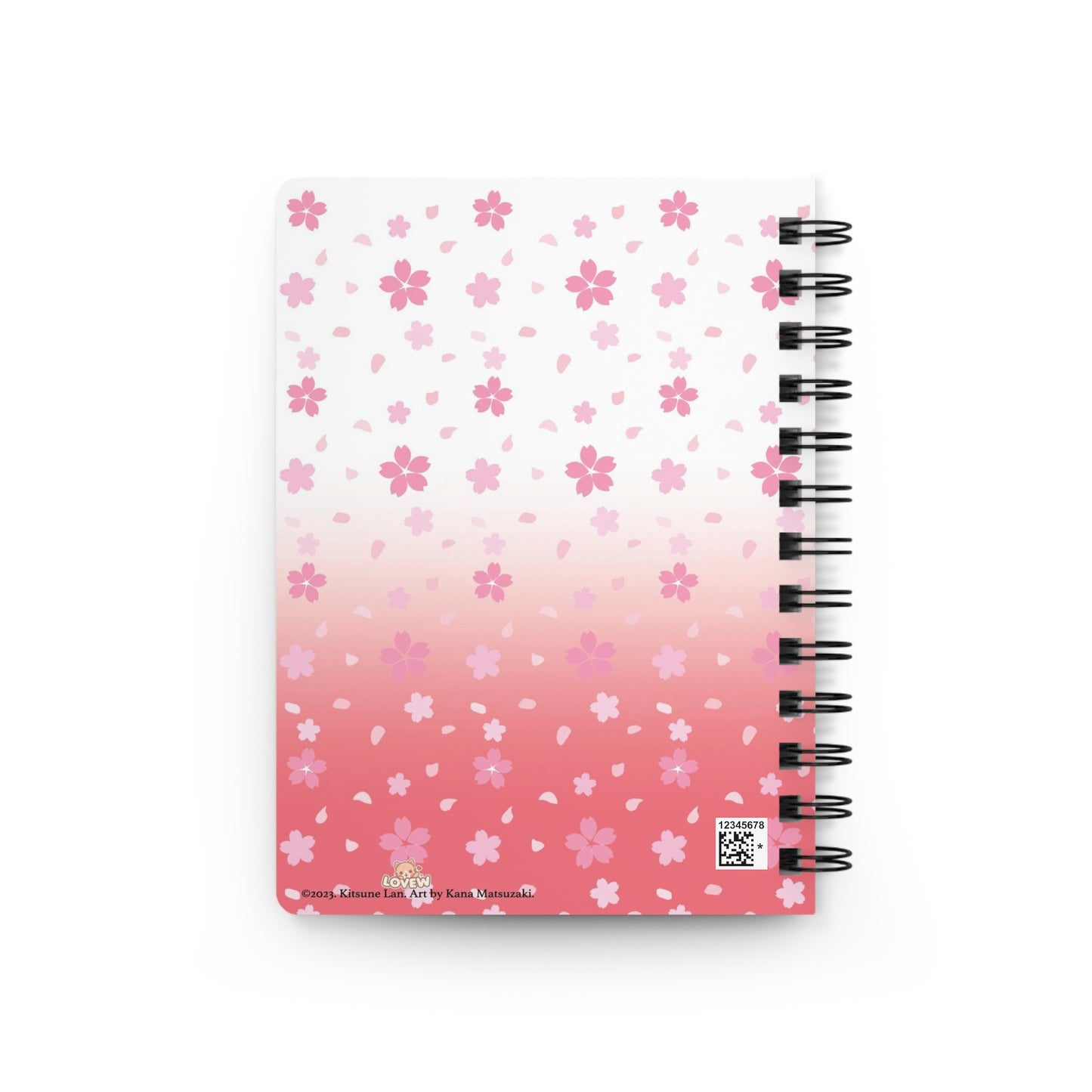 Kitsune Lan Spiral Bound Journal