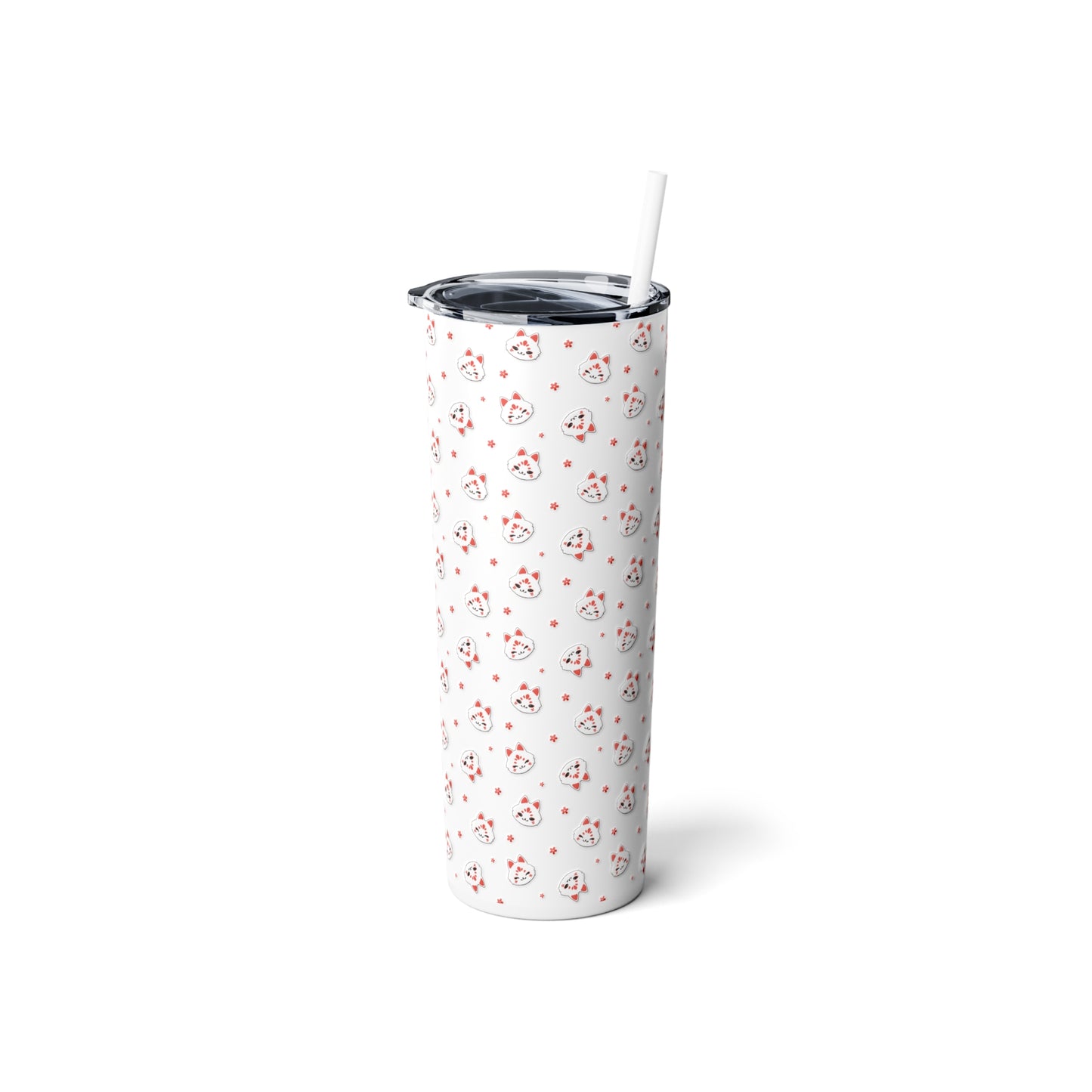 Kitsune Steel Tumbler with Straw, 20oz