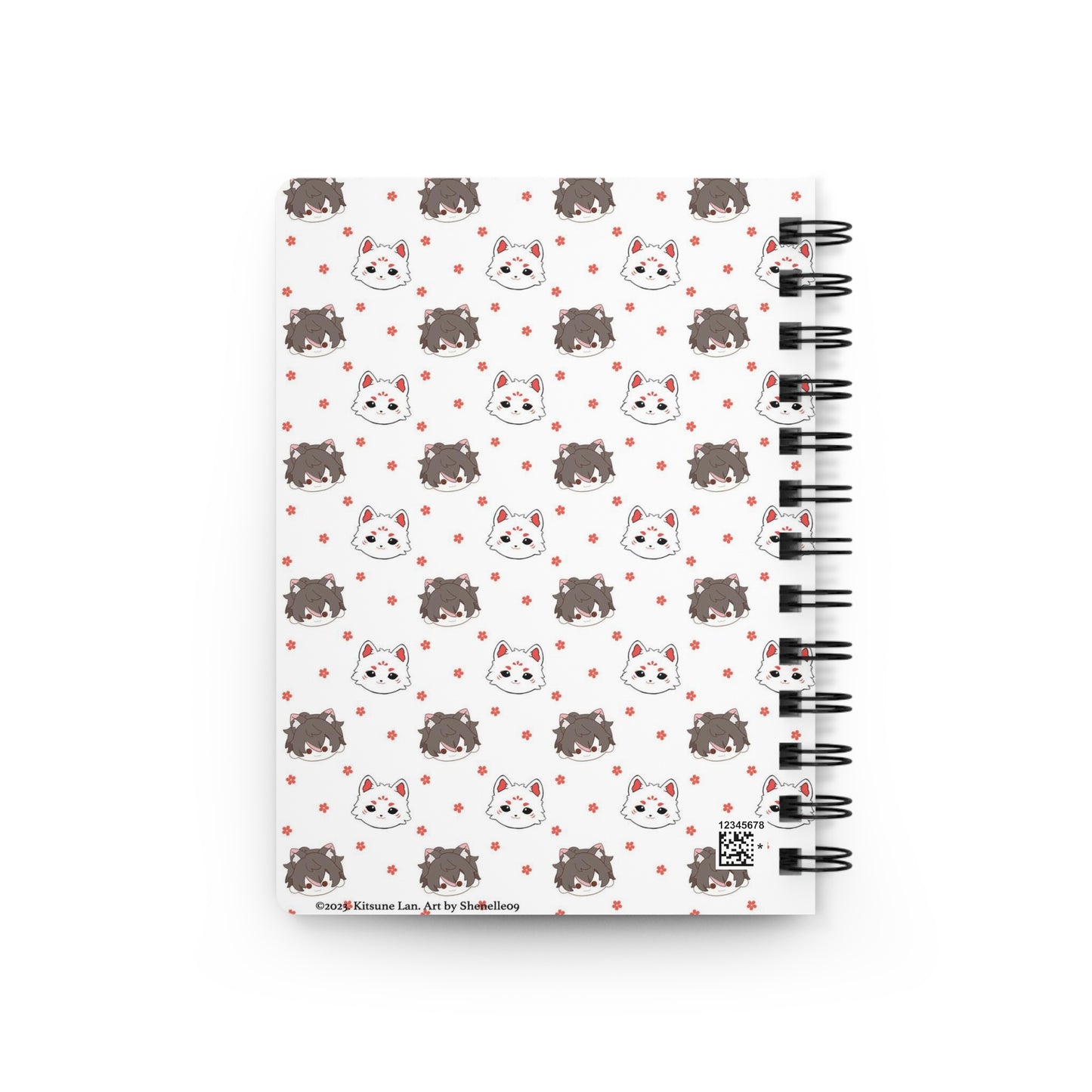 Kitsune Lan and Kitsune Friend Spiral Bound Journal