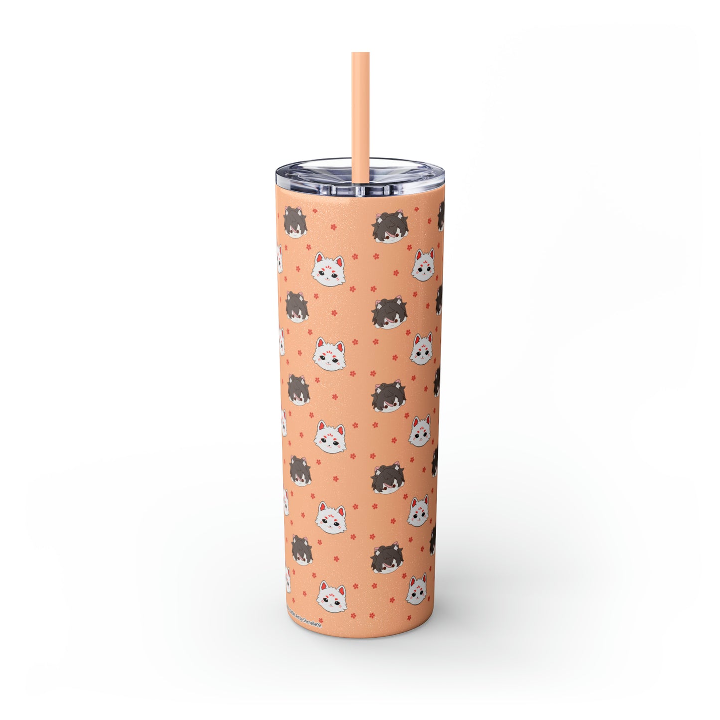 Kitsune Lan Tumbler with Straw