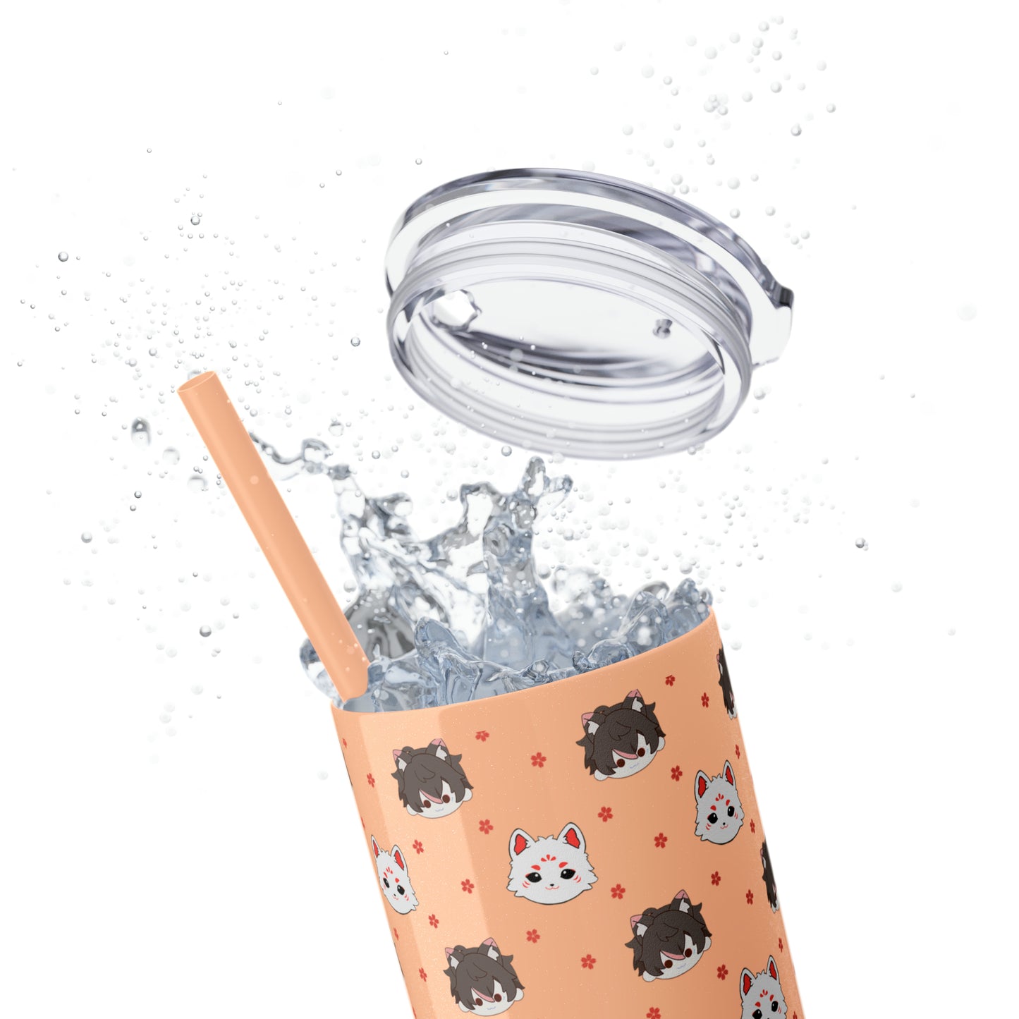 Kitsune Lan Tumbler with Straw