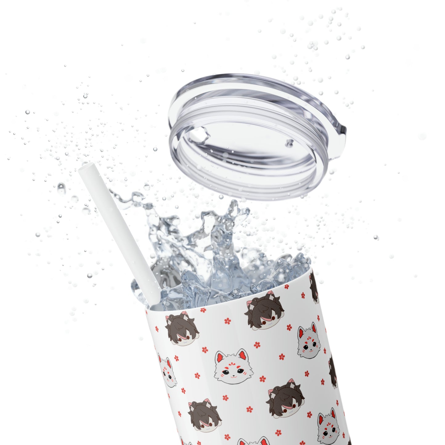 Kitsune Lan Tumbler with Straw