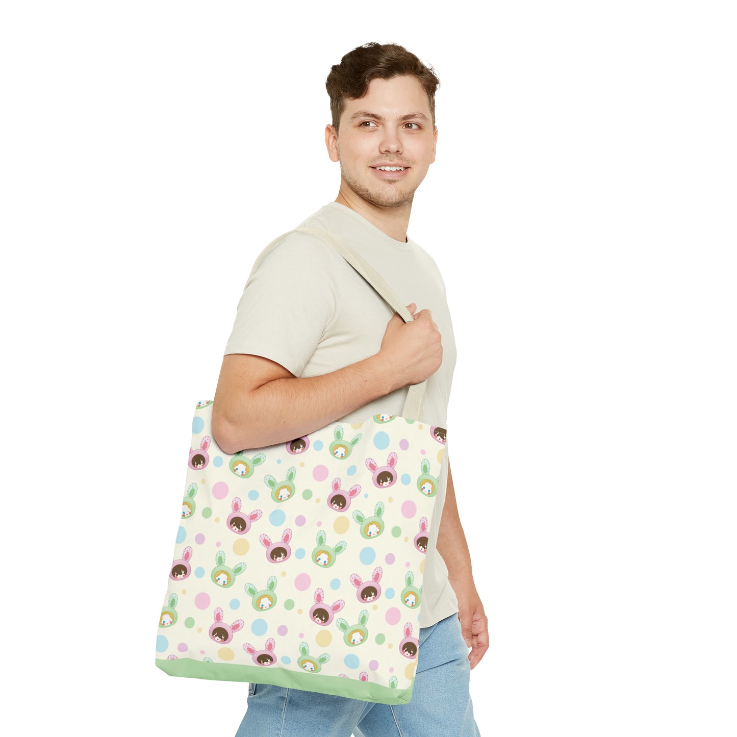 Bun Bun Heads Canvas Bag (Mint)