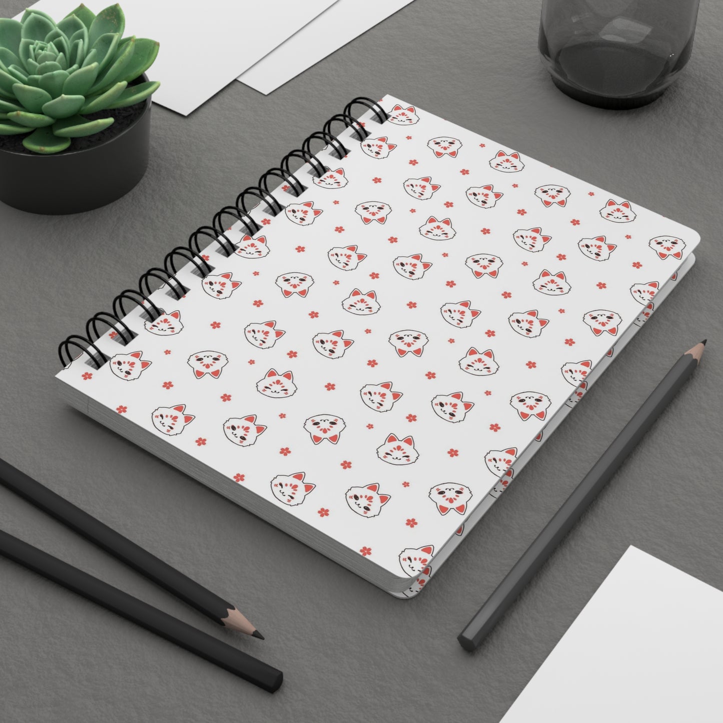 Kitsune Friend Spiral Bound Journal