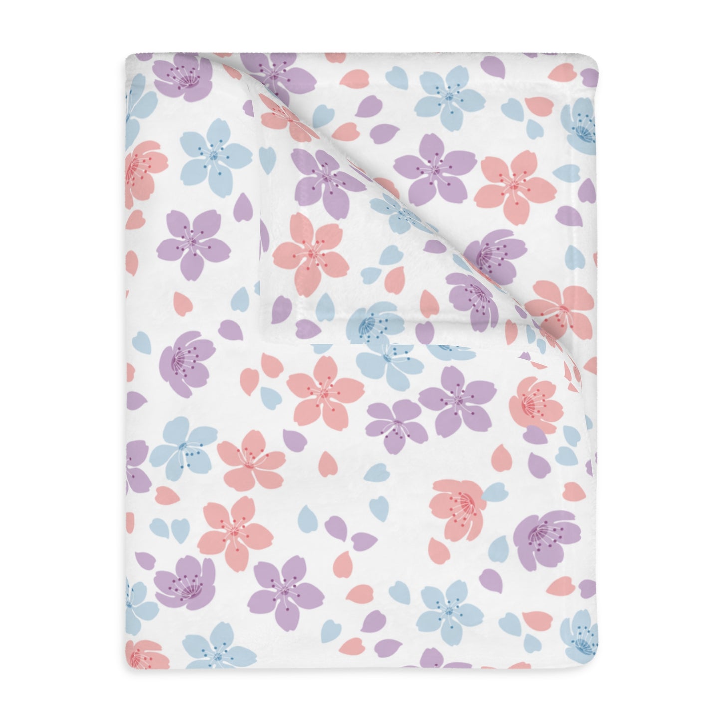 Sakura Lovers (A) Velveteen Minky Blanket