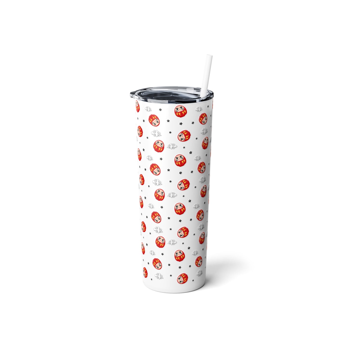 Daruma Steel Tumbler with Straw, 20oz