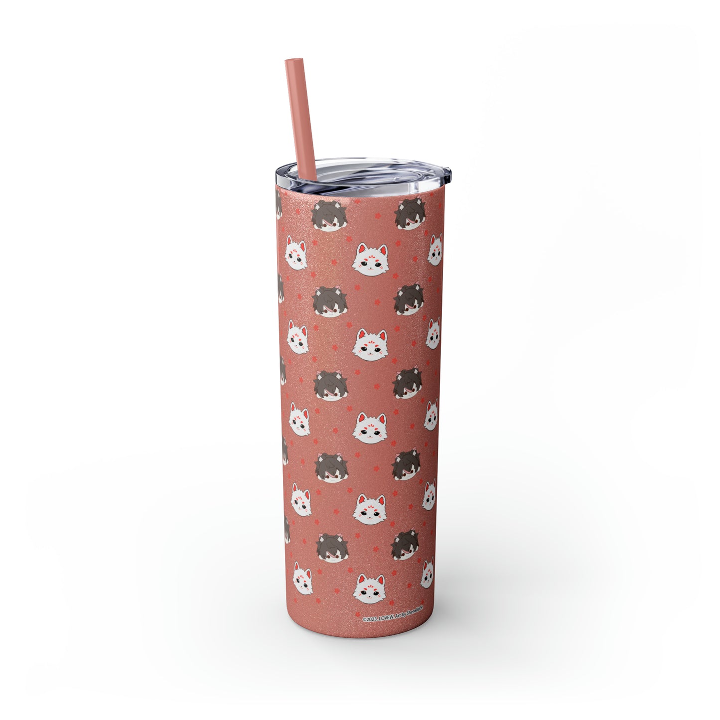 Kitsune Lan Tumbler with Straw