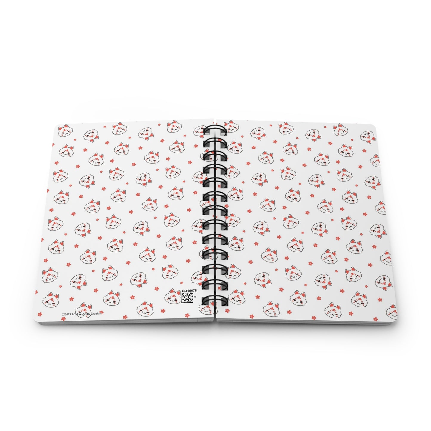 Kitsune Friend Spiral Bound Journal