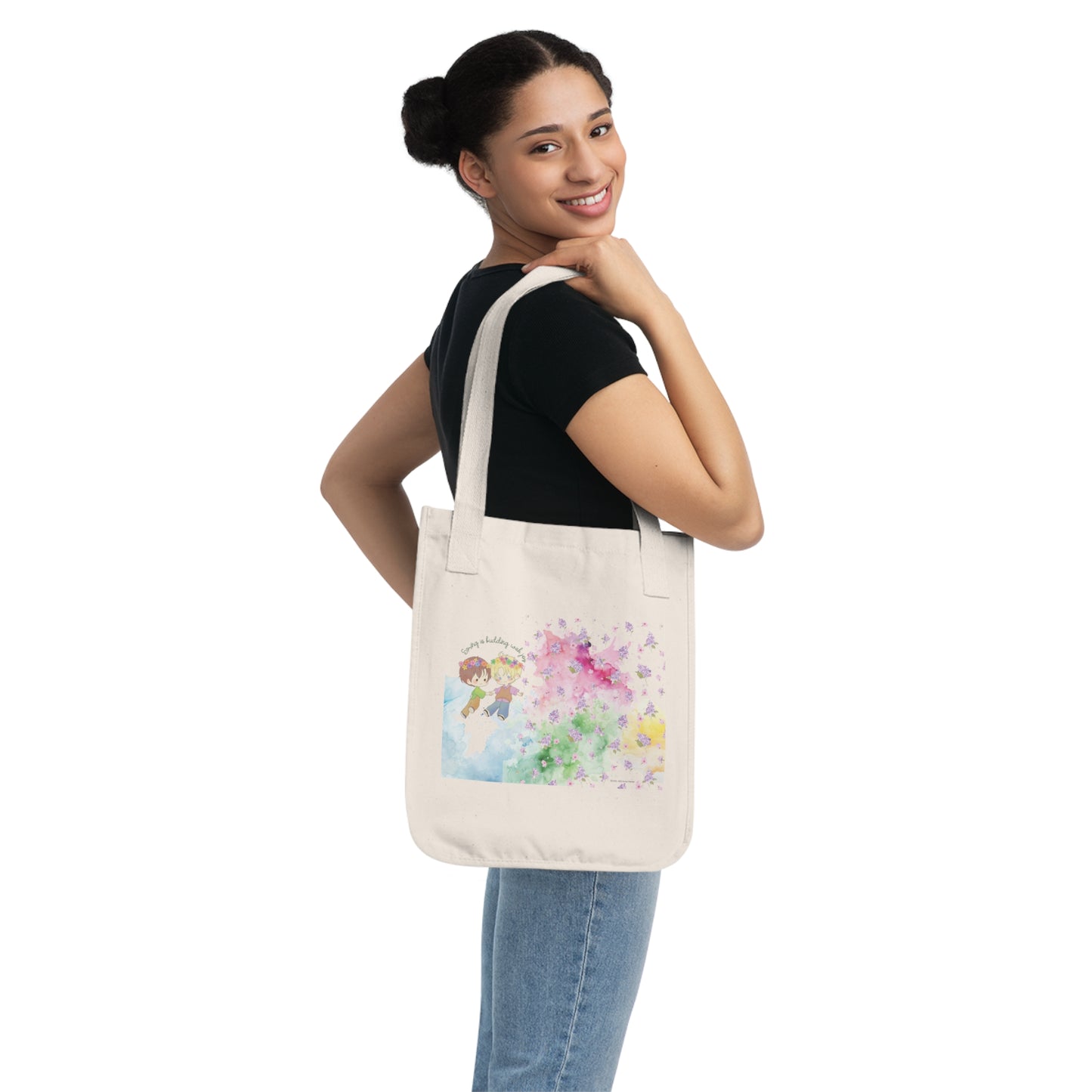 Spring Organic Canvas Tote Bag