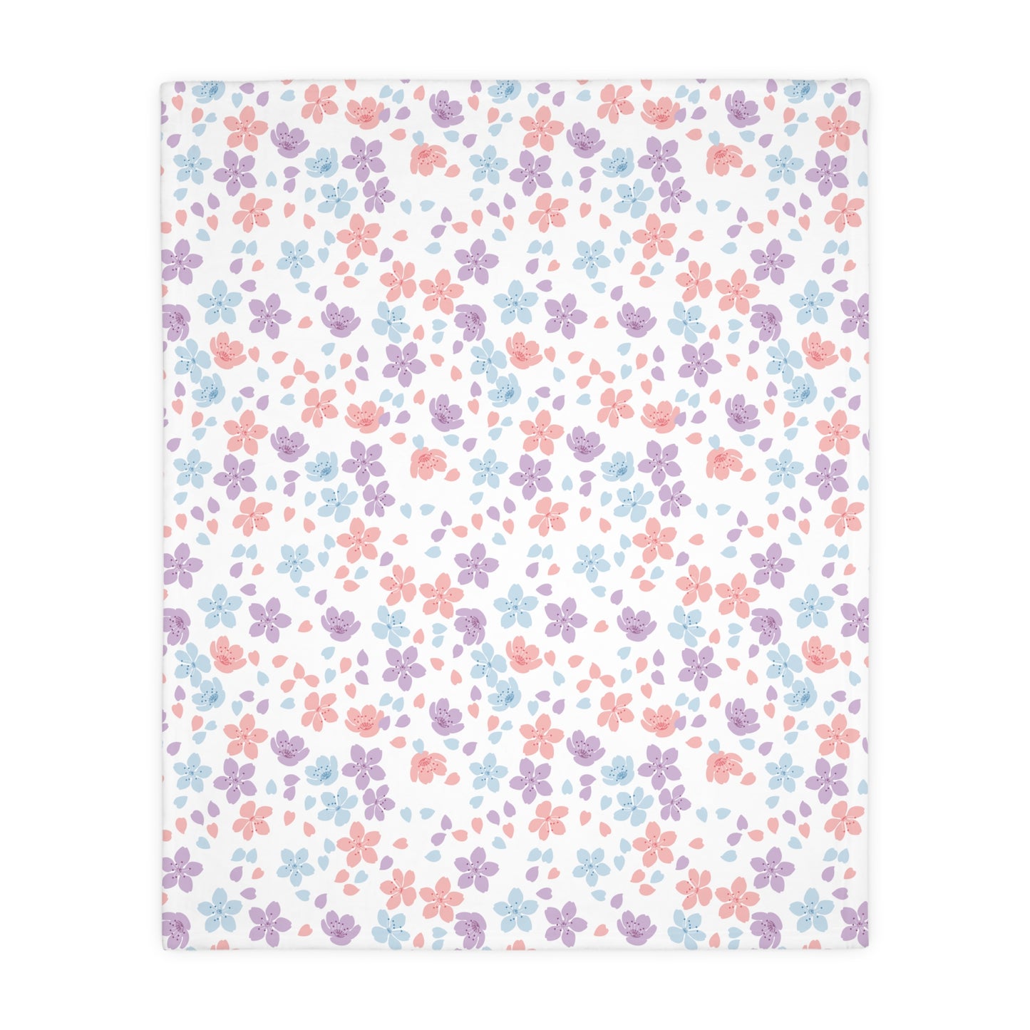 Sakura Lovers (A) Velveteen Minky Blanket