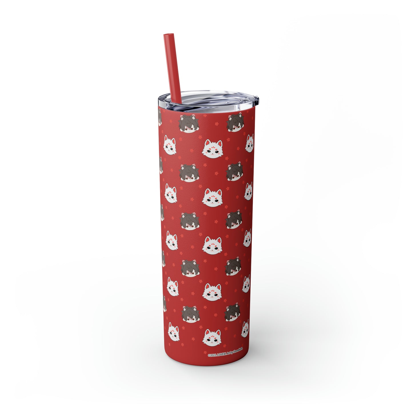 Kitsune Lan Tumbler with Straw