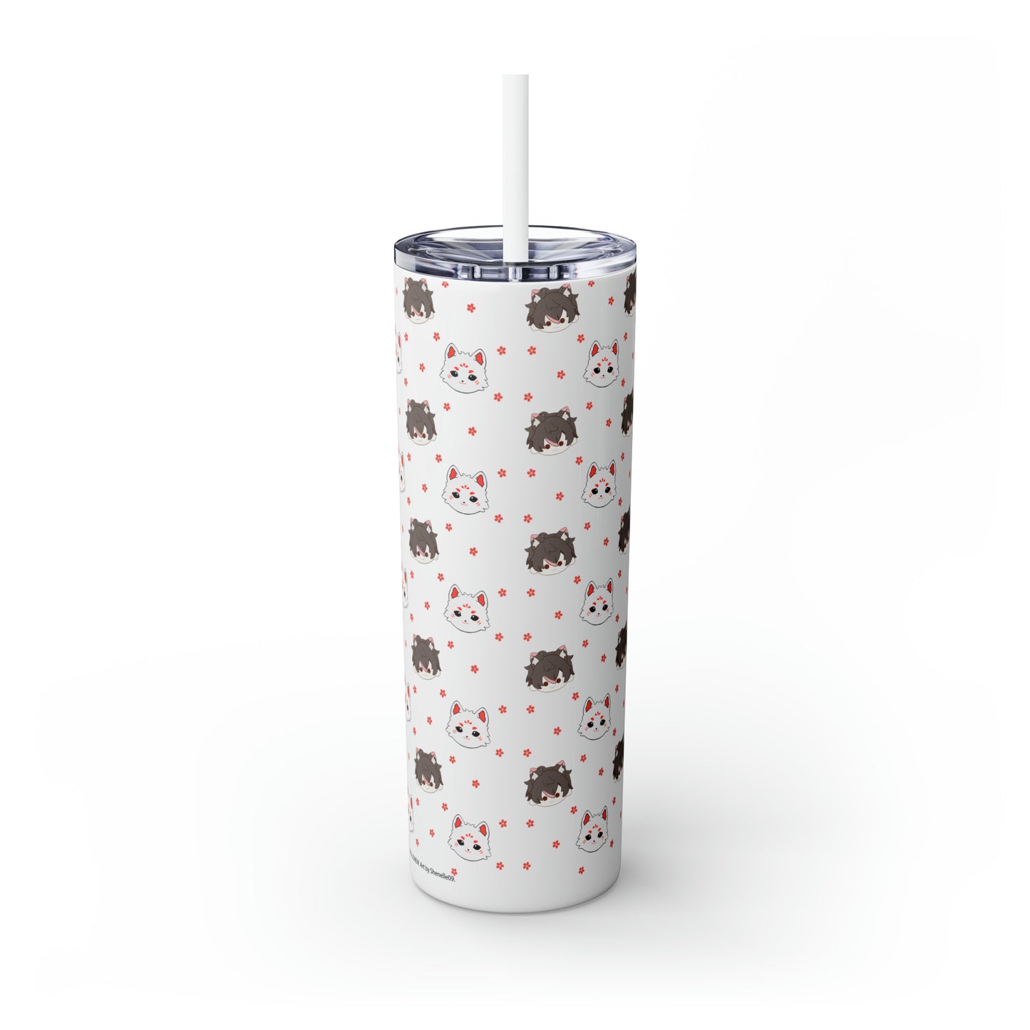 Kitsune Lan Tumbler with Straw