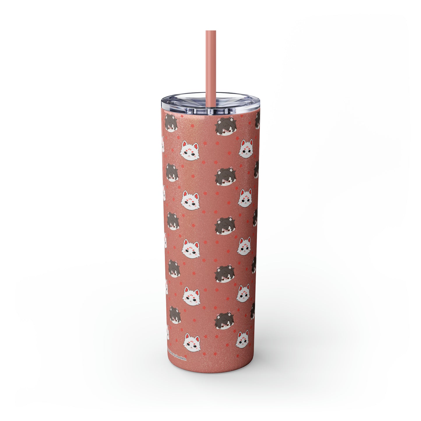 Kitsune Lan Tumbler with Straw