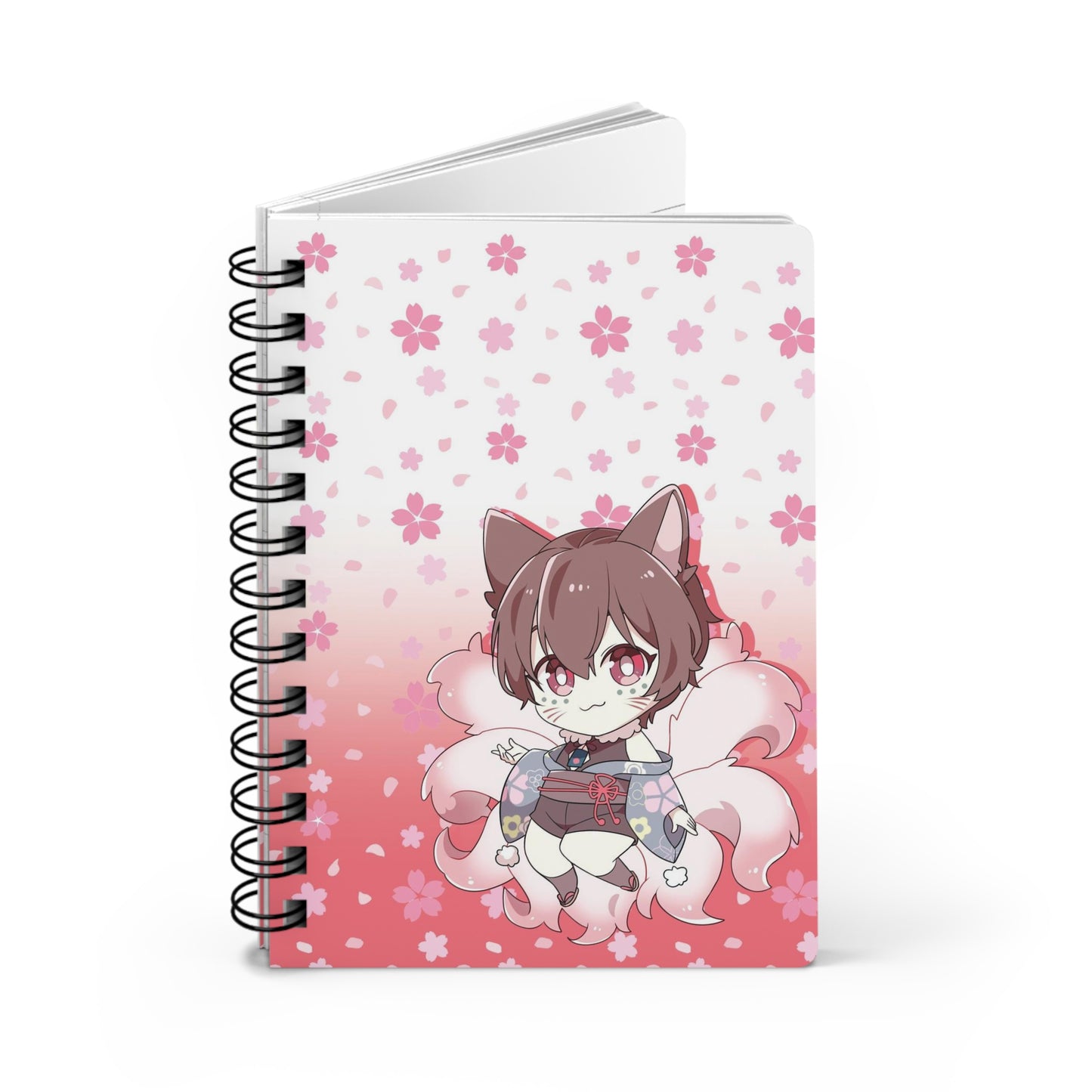 Kitsune Lan Spiral Bound Journal