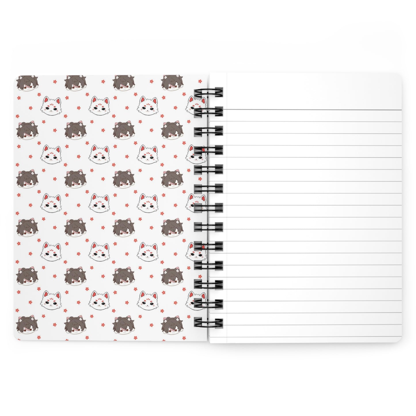 Kitsune Lan and Kitsune Friend Spiral Bound Journal