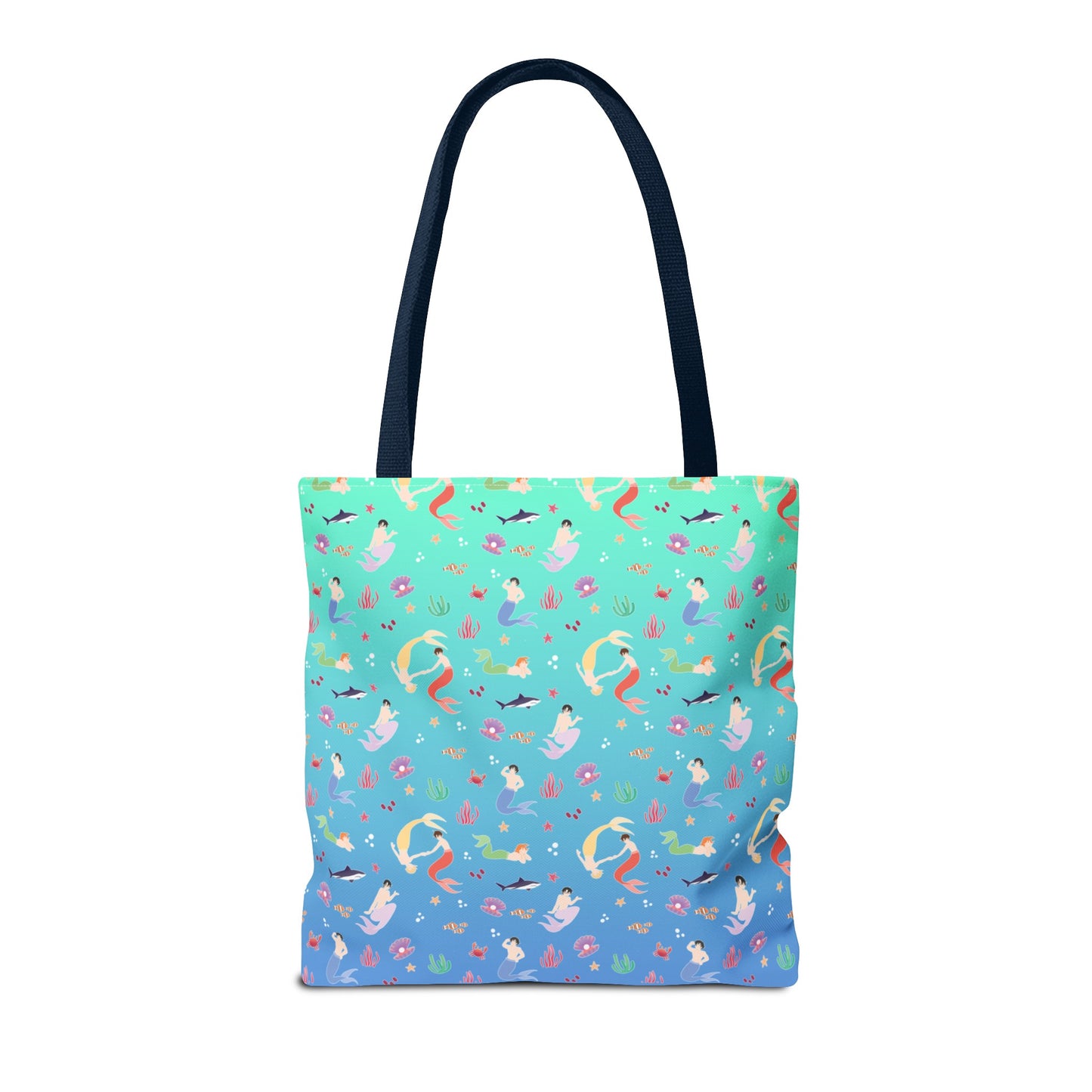 Merman at Play tote bag