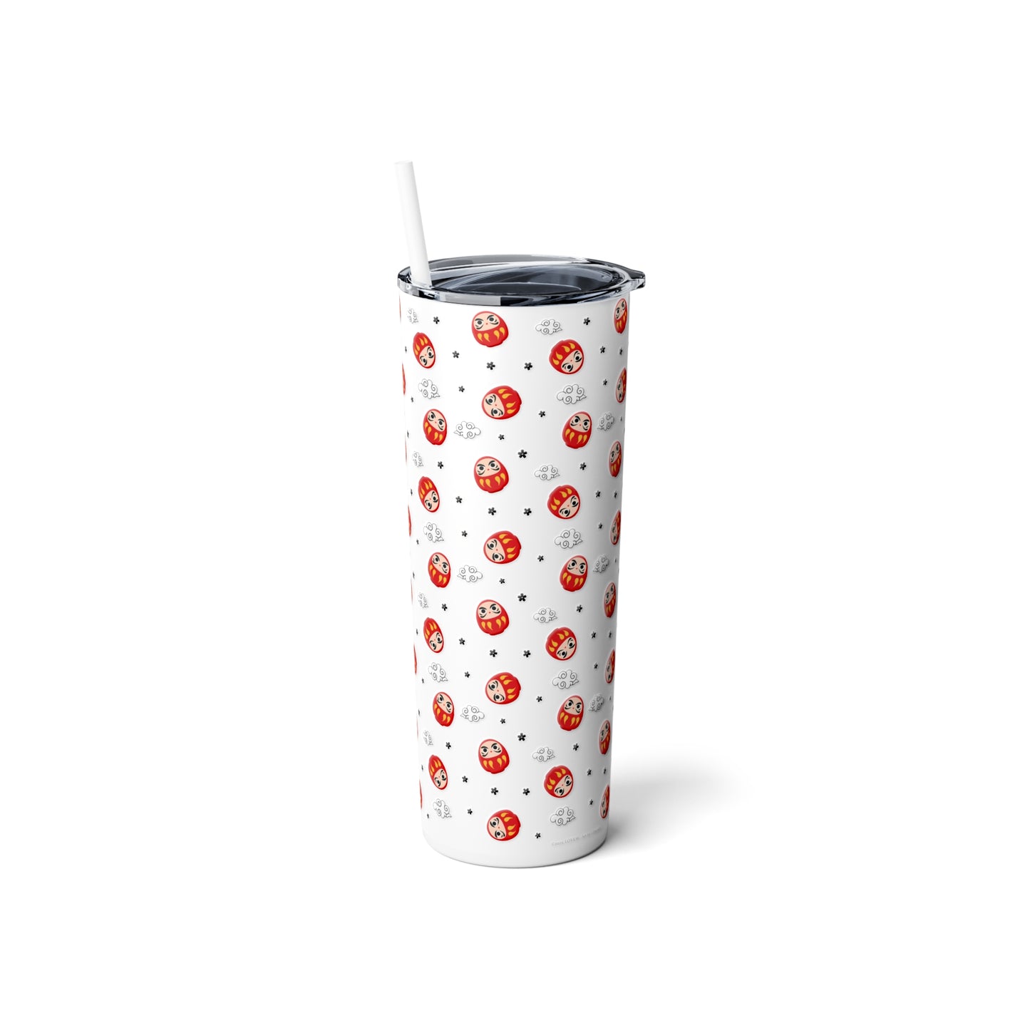 Daruma Steel Tumbler with Straw, 20oz