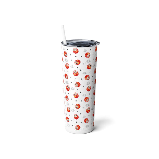 Daruma Steel Tumbler with Straw, 20oz