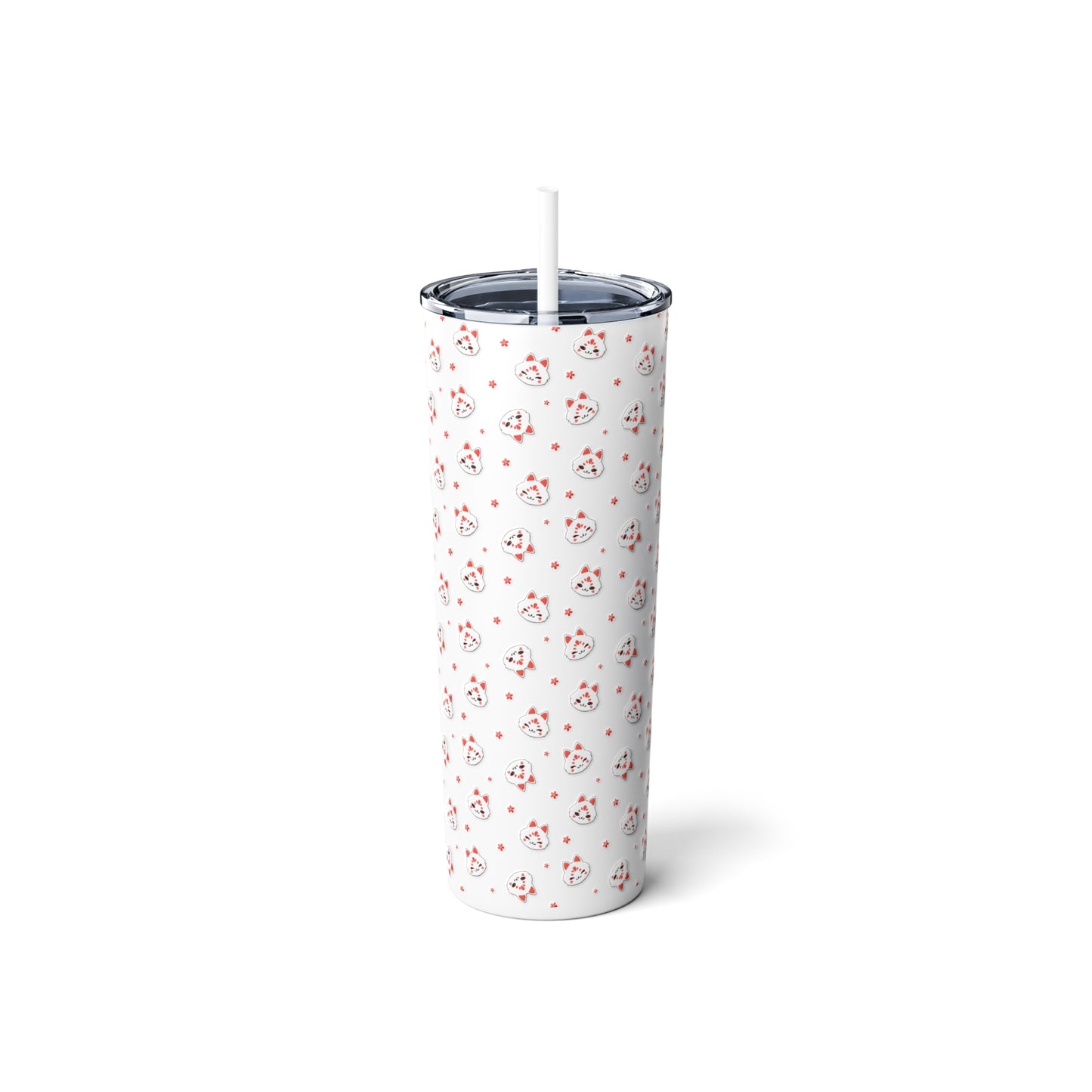 Kitsune Steel Tumbler with Straw, 20oz