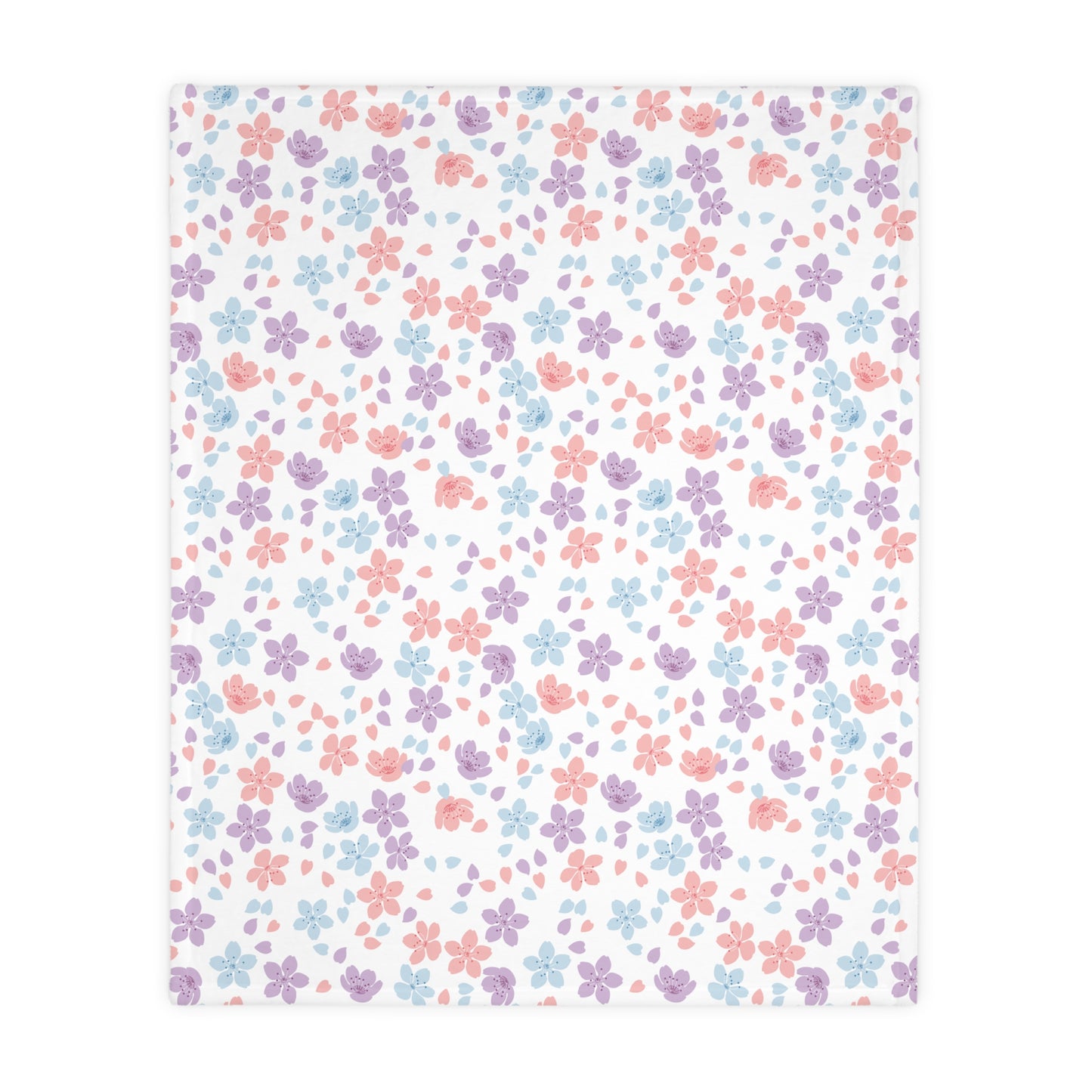 Sakura Lovers (A) Velveteen Minky Blanket