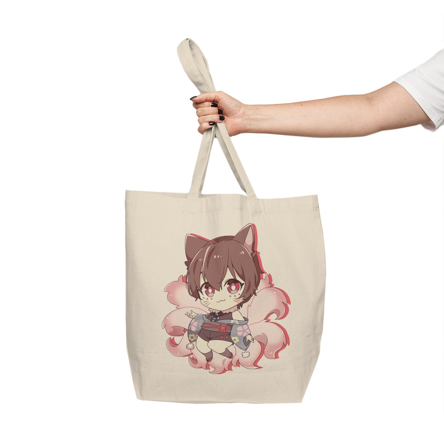 Kitsune Lan Canvas Tote