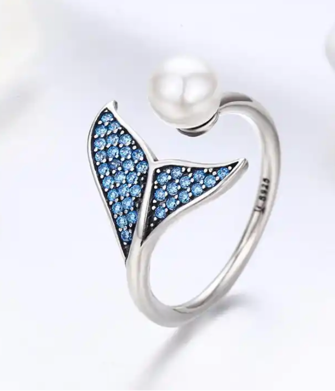 Sparkle MerTail Rhinestone Ring