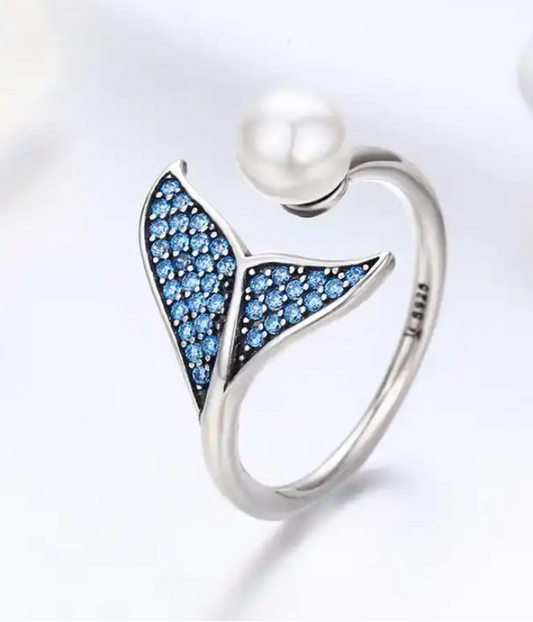 Sparkle MerTail Rhinestone Ring