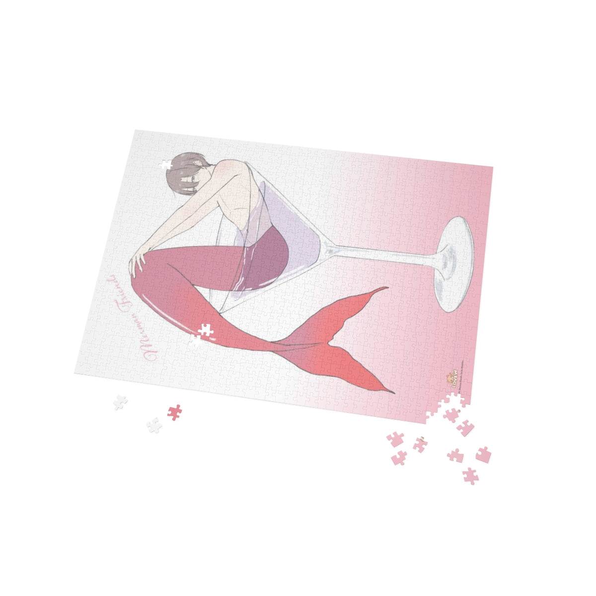 Red Merman in a Glass Puzzle