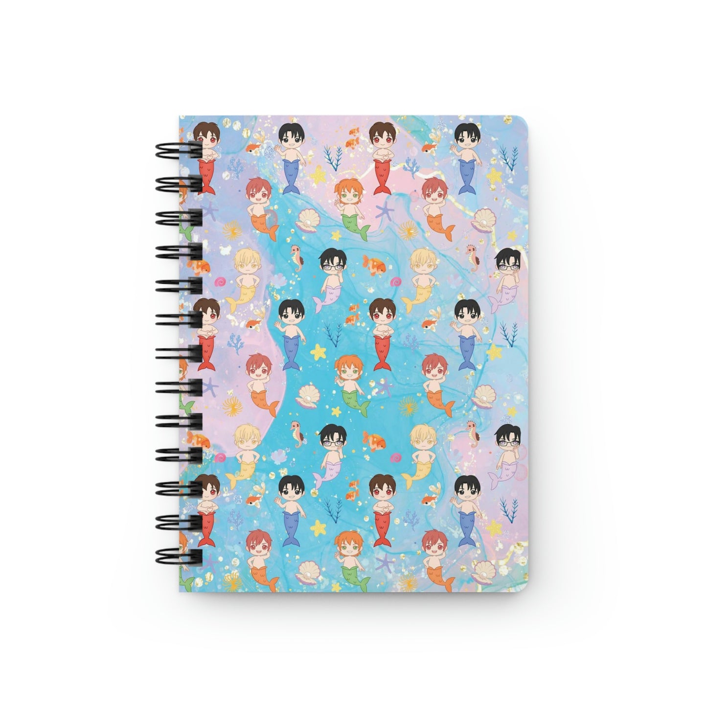 Merman Friends Spiral Bound Journal