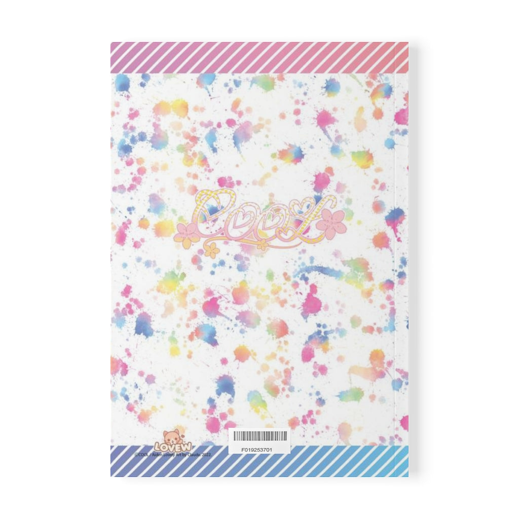 PRIDE Rainbow Paint Splatter Softcover Notebook