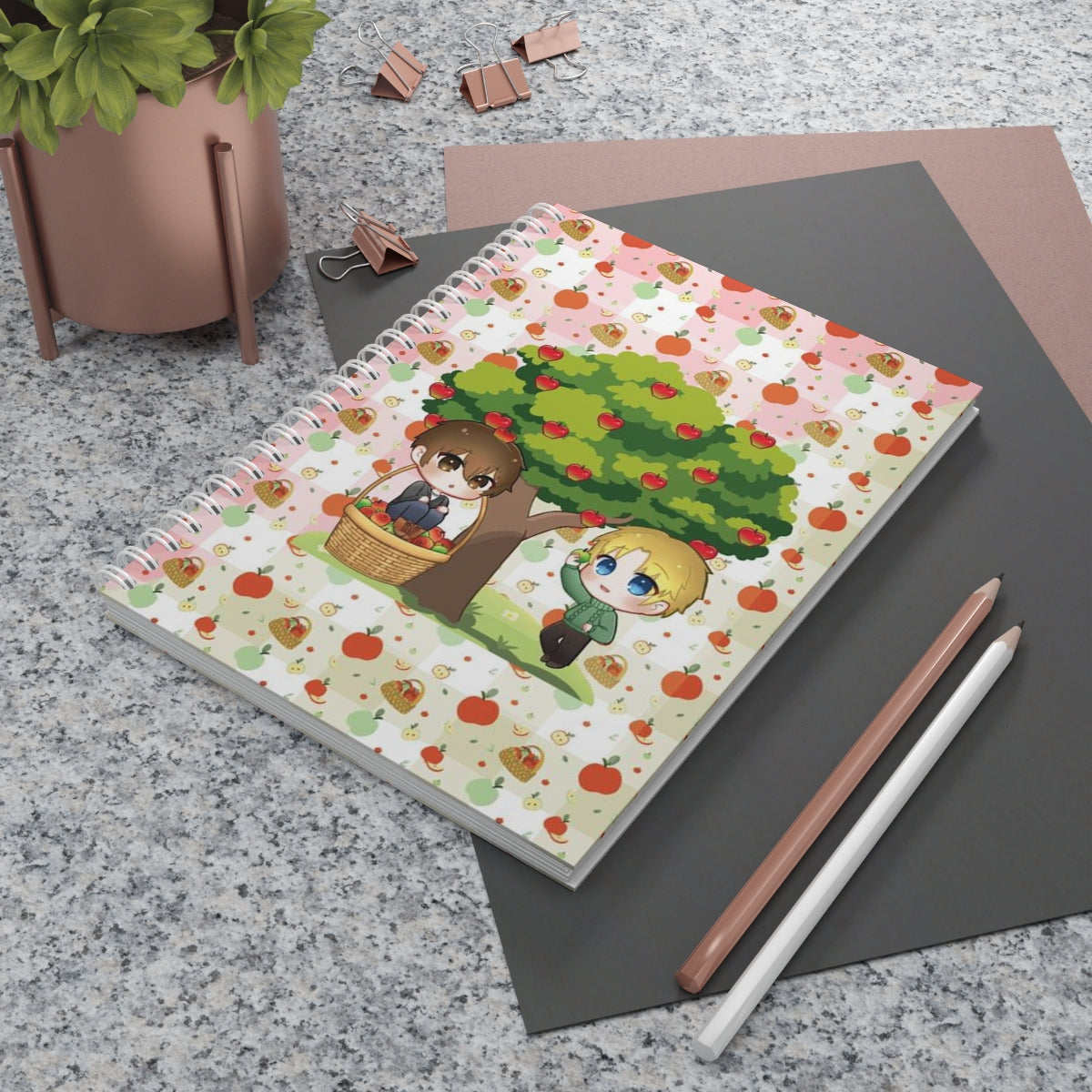 Apple Picking Spiral Notebook