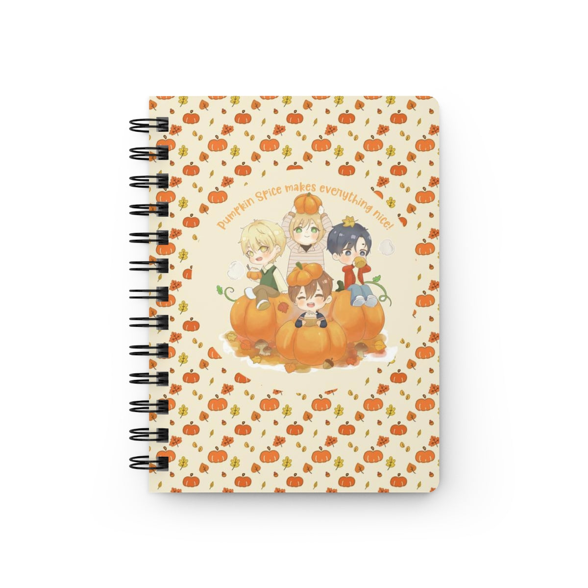 Pumpkin Spice Spiral Bound Journal