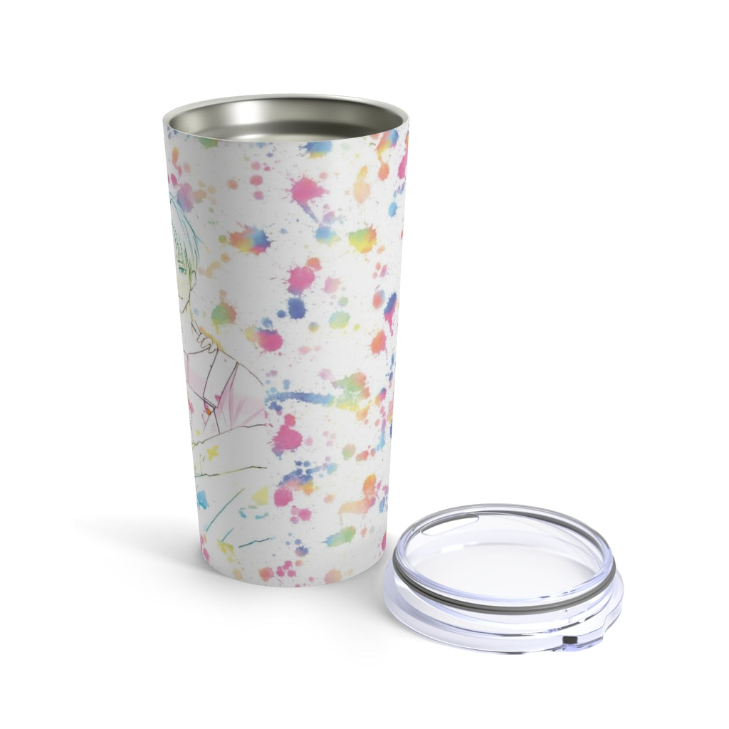 PRIDE Rainbow Paint Splatter Tumbler