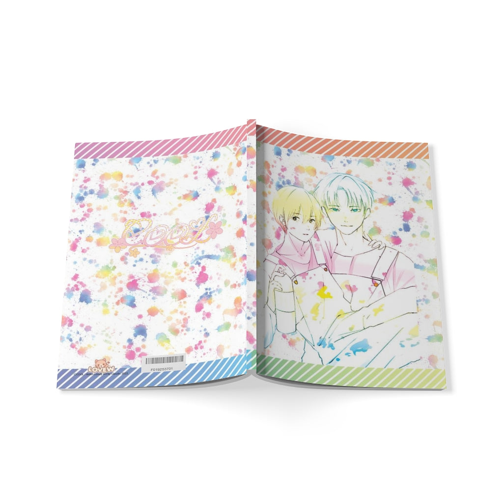 PRIDE Rainbow Paint Splatter Softcover Notebook