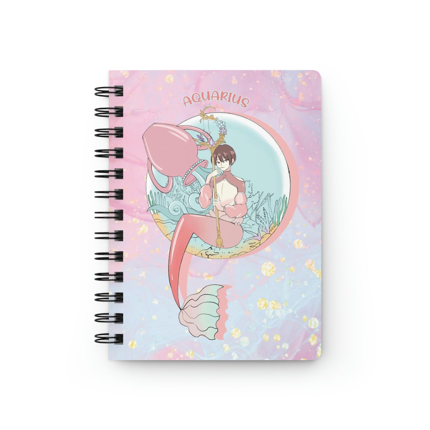 Aquarius Merman Spiral Bound Journal