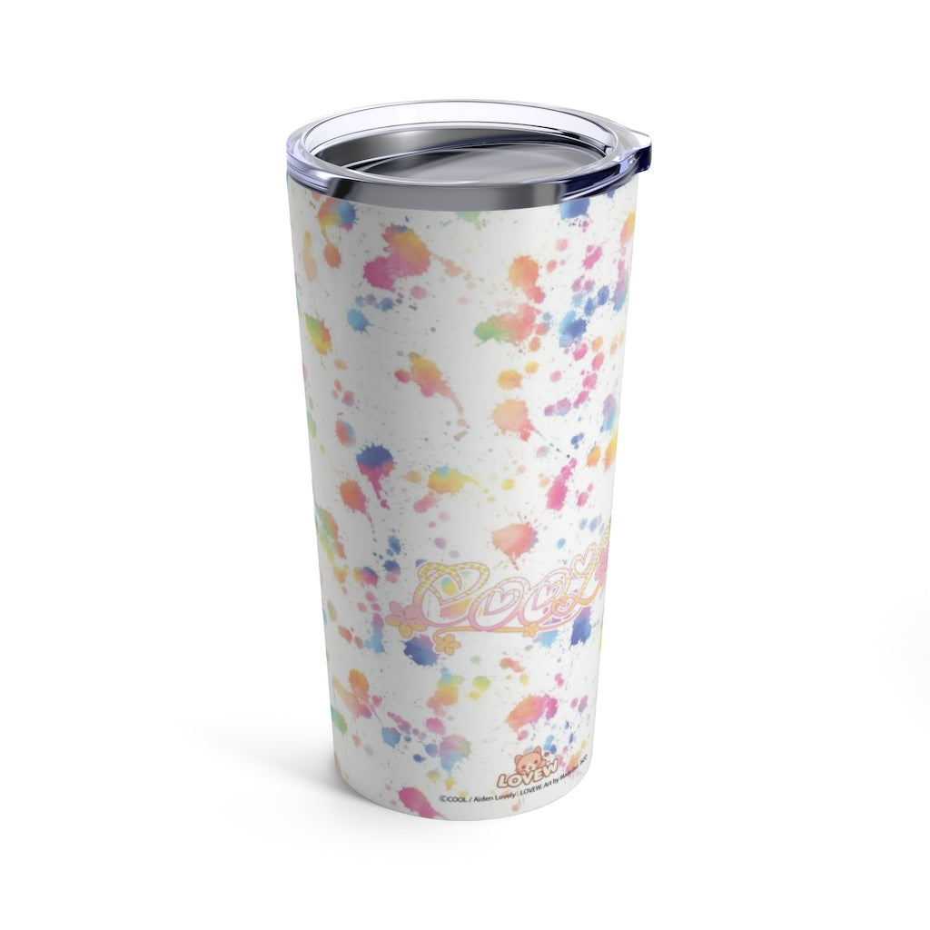 PRIDE Rainbow Paint Splatter Tumbler