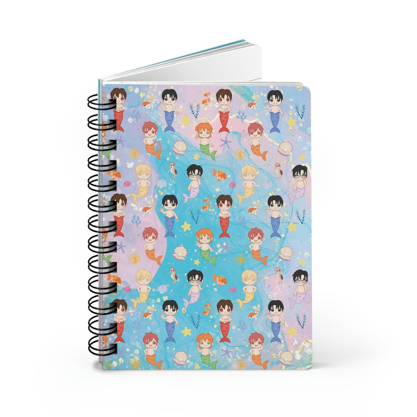 Merman Friends Spiral Bound Journal