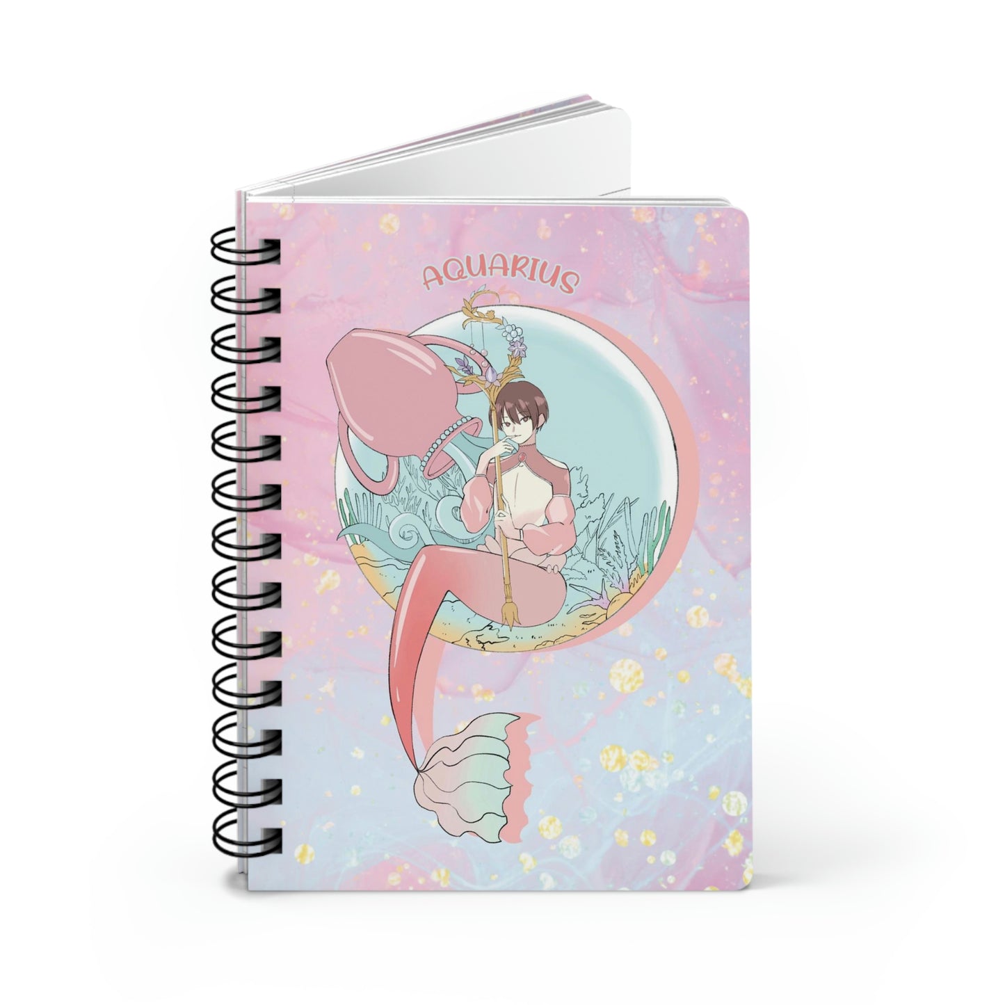 Aquarius Merman Spiral Bound Journal