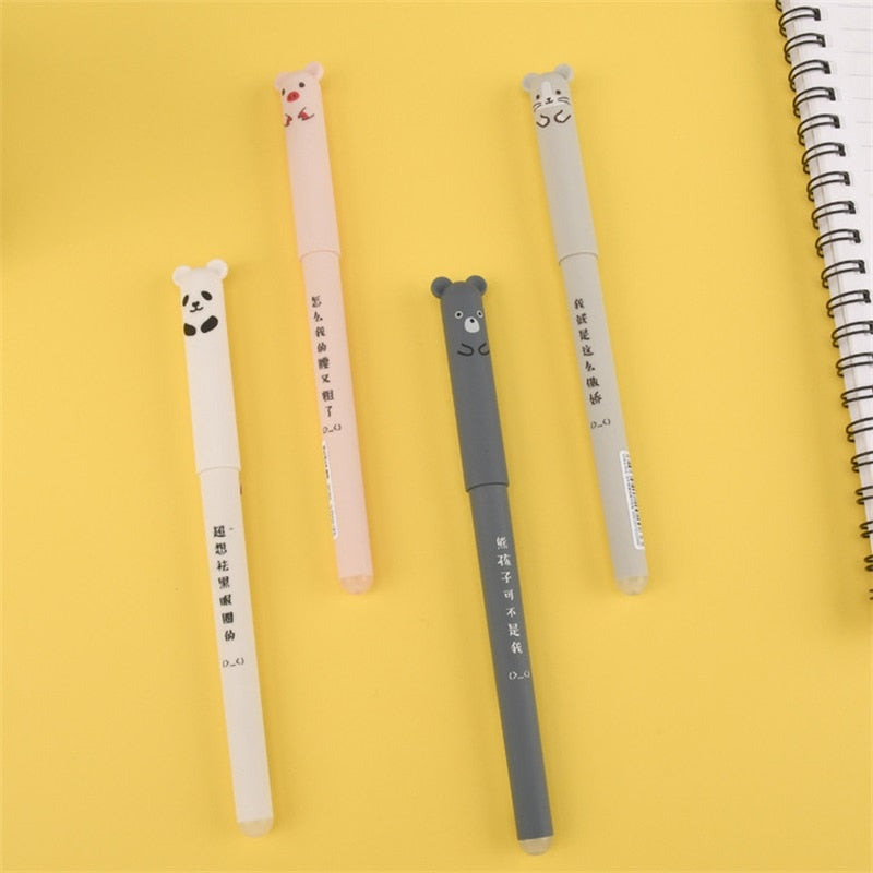 Kawaii Animals Erasable Gel Pens