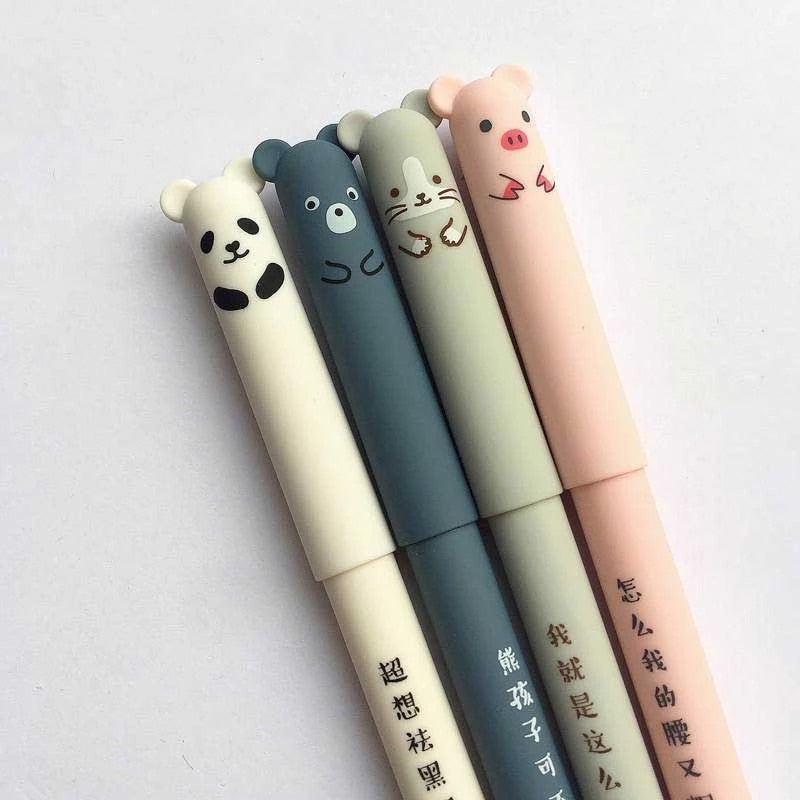 Kawaii Animals Erasable Gel Pens