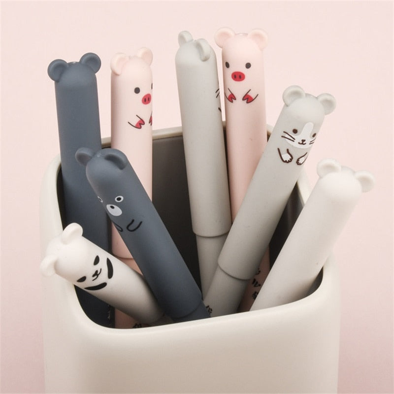 Kawaii Animals Erasable Gel Pens