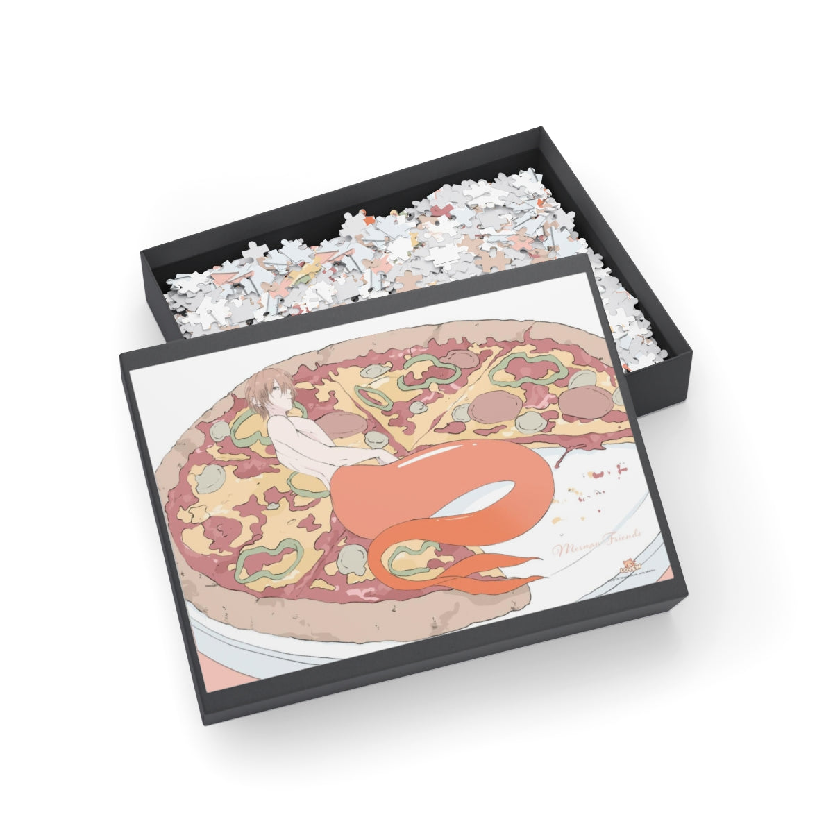 Red Merman on a Pizza Puzzle