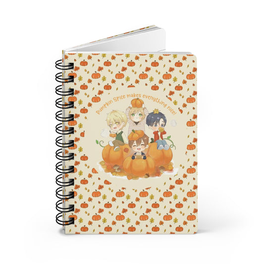 Pumpkin Spice Spiral Bound Journal